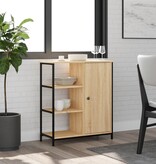 VidaXL Dressoir 70x30x80 cm bewerkt hout sonoma eikenkleurig