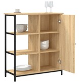 VidaXL Dressoir 70x30x80 cm bewerkt hout sonoma eikenkleurig