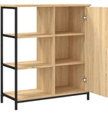 VidaXL Dressoir 70x30x80 cm bewerkt hout sonoma eikenkleurig