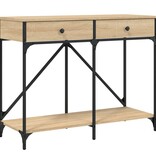 VidaXL Wandtafel 100x39x78,5 cm bewerkt hout sonoma eikenkleurig