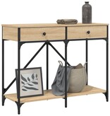 VidaXL Wandtafel 100x39x78,5 cm bewerkt hout sonoma eikenkleurig