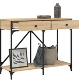 VidaXL Wandtafel 100x39x78,5 cm bewerkt hout sonoma eikenkleurig