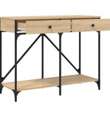 VidaXL Wandtafel 100x39x78,5 cm bewerkt hout sonoma eikenkleurig