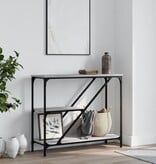 VidaXL Wandtafel 88,5x30x75 cm bewerkt hout grijs sonoma eikenkleurig