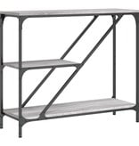 VidaXL Wandtafel 88,5x30x75 cm bewerkt hout grijs sonoma eikenkleurig