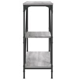 VidaXL Wandtafel 88,5x30x75 cm bewerkt hout grijs sonoma eikenkleurig