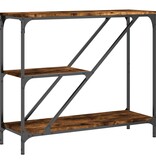 VidaXL Wandtafel 88,5x30x75 cm bewerkt hout gerookt eikenkleurig