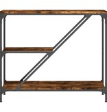 VidaXL Wandtafel 88,5x30x75 cm bewerkt hout gerookt eikenkleurig