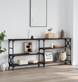 VidaXL Wandtafel 180x29x76,5 cm bewerkt hout bruin eikenkleur