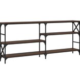 VidaXL Wandtafel 180x29x76,5 cm bewerkt hout bruin eikenkleur