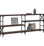 VidaXL Wandtafel 180x29x76,5 cm bewerkt hout bruin eikenkleur