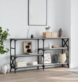 VidaXL Wandtafel 150x29x76,5 cm bewerkt hout grijs sonoma eikenkleurig