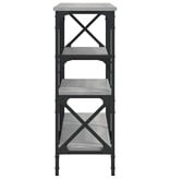 VidaXL Wandtafel 150x29x76,5 cm bewerkt hout grijs sonoma eikenkleurig