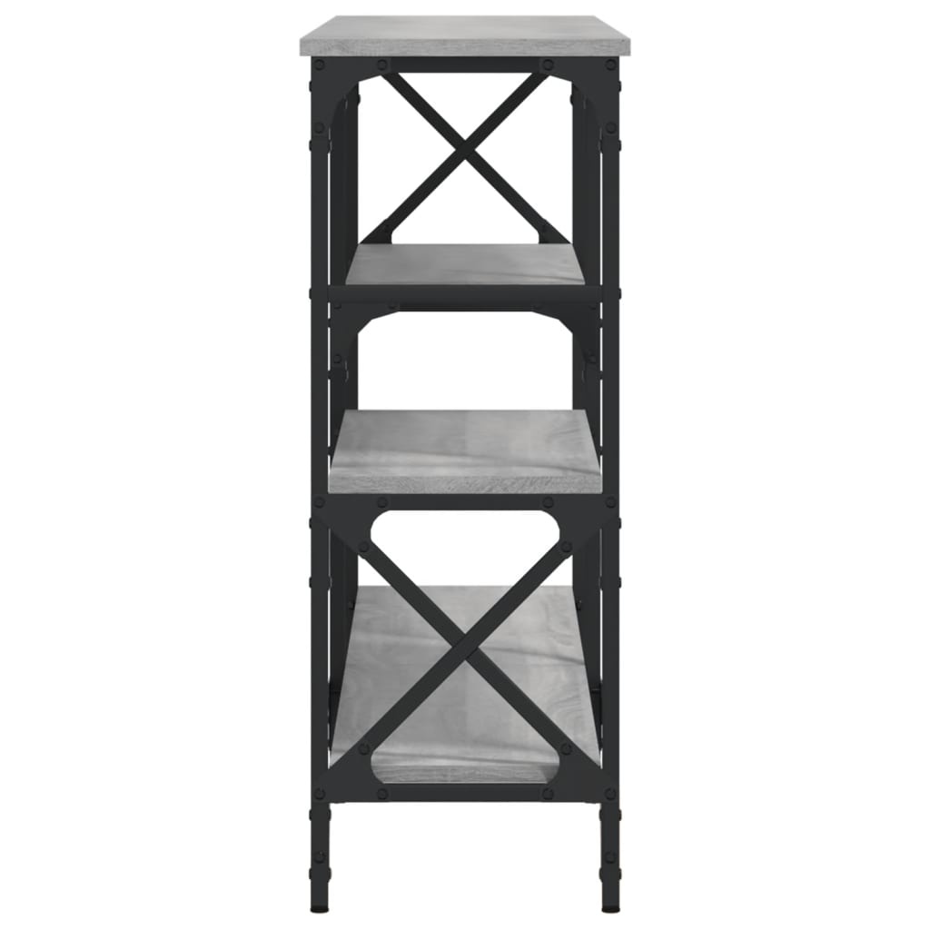 VidaXL Wandtafel 150x29x76,5 cm bewerkt hout grijs sonoma eikenkleurig