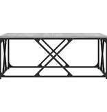 VidaXL Salontafel 100x100x40 cm bewerkt hout grijs sonoma eikenkleurig