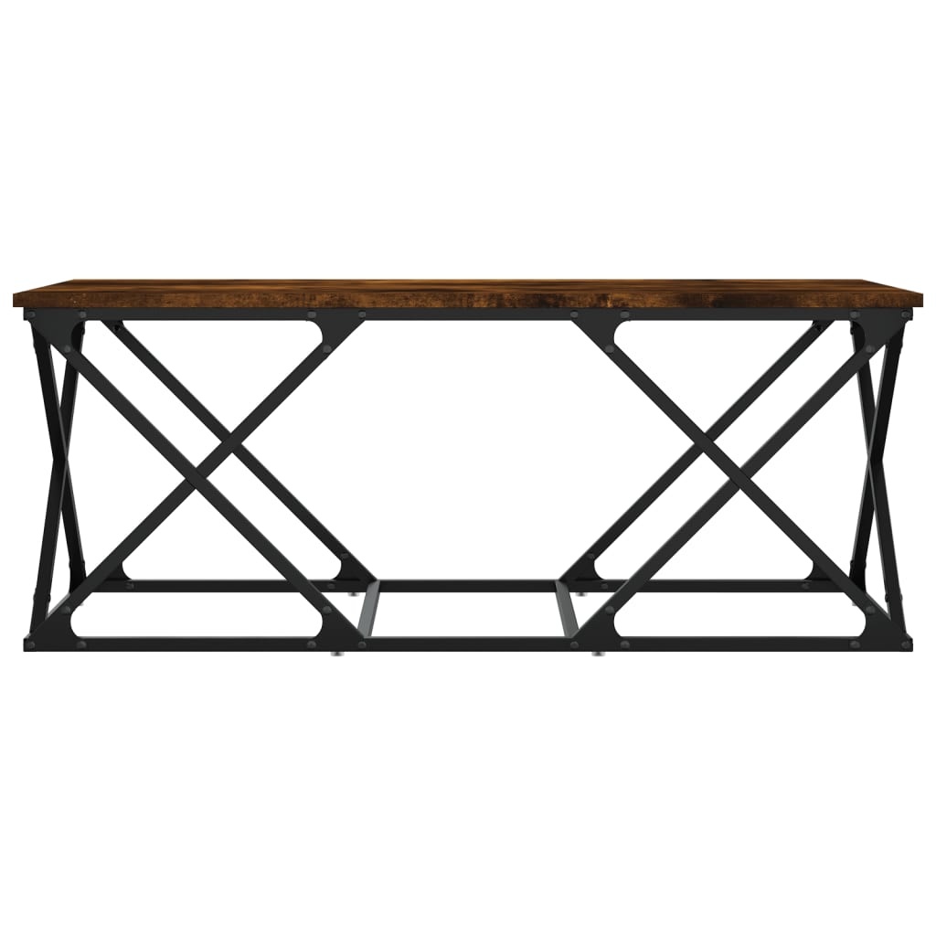VidaXL Salontafel 100x49x40 cm bewerkt hout gerookt eikenkleurig