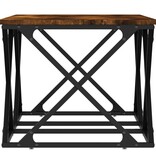 VidaXL Salontafel 100x49x40 cm bewerkt hout gerookt eikenkleurig