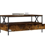 VidaXL Salontafel 100x51x45 cm bewerkt hout gerookt eikenkleurig