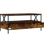 VidaXL Salontafel 100x51x45 cm bewerkt hout gerookt eikenkleurig