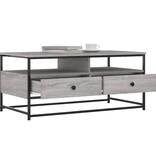 VidaXL Salontafel 100x51x45 cm bewerkt hout grijs sonoma