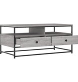 VidaXL Salontafel 100x51x45 cm bewerkt hout grijs sonoma