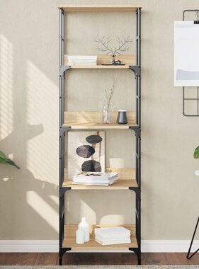VidaXL Boekenrek 50x33x153 cm bewerkt hout sonoma eikenkleurig