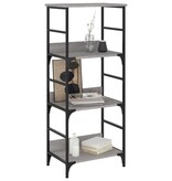 VidaXL Boekenrek 50x33x117,5 cm bewerkt hout grijs sonoma eikenkleurig