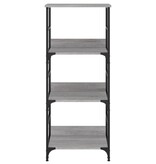 VidaXL Boekenrek 50x33x117,5 cm bewerkt hout grijs sonoma eikenkleurig