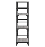 VidaXL Boekenrek 50x33x117,5 cm bewerkt hout grijs sonoma eikenkleurig