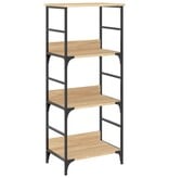 VidaXL Boekenrek 50x33x117,5 cm bewerkt hout sonoma eikenkleurig