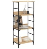 VidaXL Boekenrek 50x33x117,5 cm bewerkt hout sonoma eikenkleurig