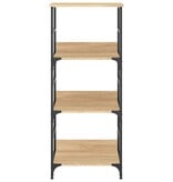 VidaXL Boekenrek 50x33x117,5 cm bewerkt hout sonoma eikenkleurig