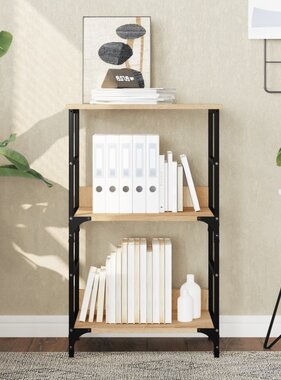 VidaXL Boekenrek 50x33x82 cm bewerkt hout sonoma eikenkleurig