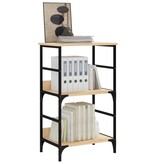 VidaXL Boekenrek 50x33x82 cm bewerkt hout sonoma eikenkleurig
