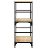 VidaXL Boekenrek 50x33x82 cm bewerkt hout sonoma eikenkleurig
