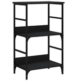 VidaXL Boekenkast 50x33x82 cm bewerkt hout zwart