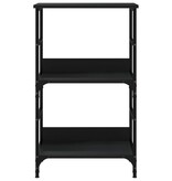 VidaXL Boekenkast 50x33x82 cm bewerkt hout zwart