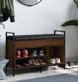 VidaXL Schoenenbank 85,5x32x57,5 cm bewerkt hout bruin eikenkleur