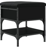 VidaXL Schoenenbank 42x42x45 cm bewerkt hout zwart