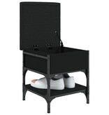 VidaXL Schoenenbank 42x42x45 cm bewerkt hout zwart