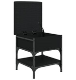 VidaXL Schoenenbank 42x42x45 cm bewerkt hout zwart