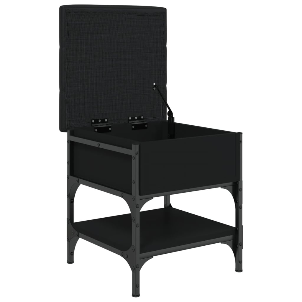 VidaXL Schoenenbank 42x42x45 cm bewerkt hout zwart