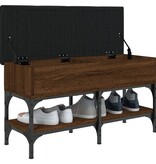 VidaXL Schoenenbank 82x32x45 cm bewerkt hout bruin eikenkleur