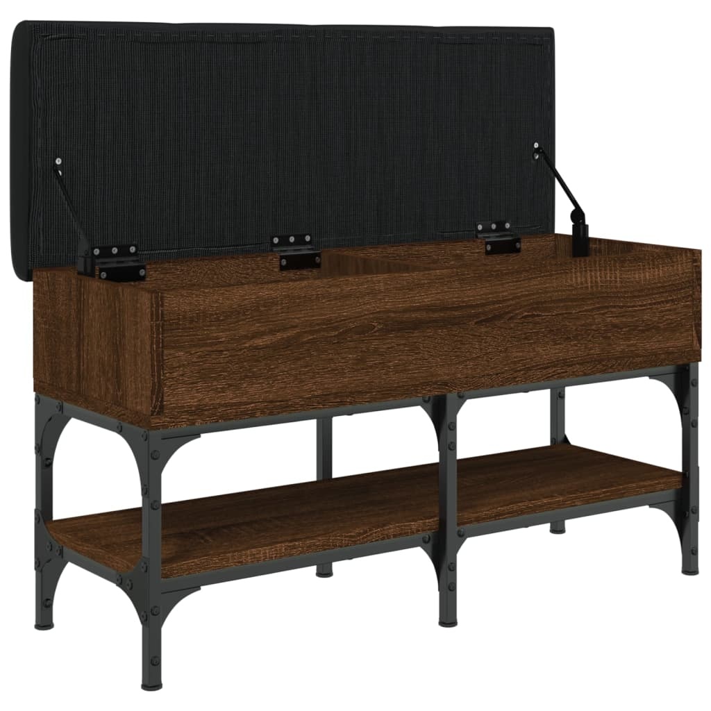 VidaXL Schoenenbank 82x32x45 cm bewerkt hout bruin eikenkleur