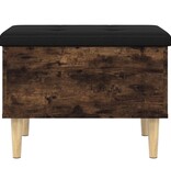 VidaXL Opbergbankje 62x42x46 cm bewerkt hout gerookt eikenkleurig