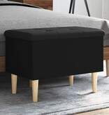 VidaXL Opbergbankje 62x42x46 cm bewerkt hout zwart