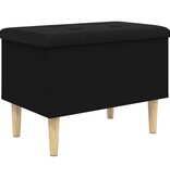 VidaXL Opbergbankje 62x42x46 cm bewerkt hout zwart