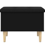 VidaXL Opbergbankje 62x42x46 cm bewerkt hout zwart