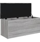 VidaXL Opbergbankje 102x42x45 cm bewerkt hout grijs sonoma eikenkleur