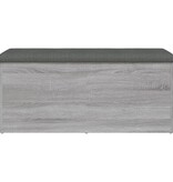 VidaXL Opbergbankje 102x42x45 cm bewerkt hout grijs sonoma eikenkleur